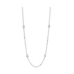 14KT White & Yellow Gold & Diamond Stunning Neckwear Necklace  - 2-1/2 ctw
