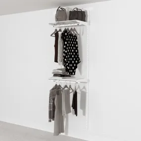 63cm Wide Open Wardrobe, 2 Shelves, 2 Clothes Rail