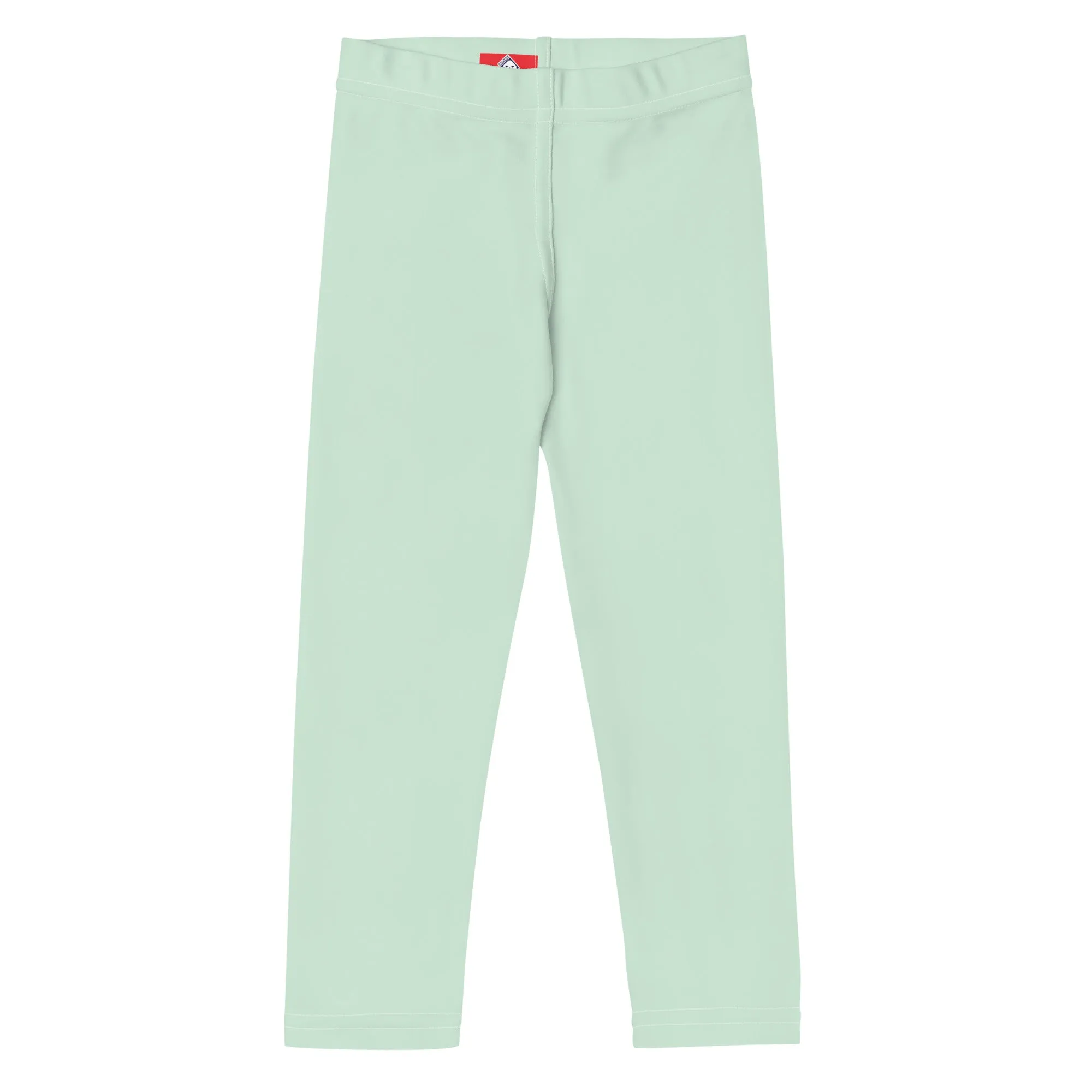 Active Adventures: Solid Color Leggings for Young Girls - Surf Crest
