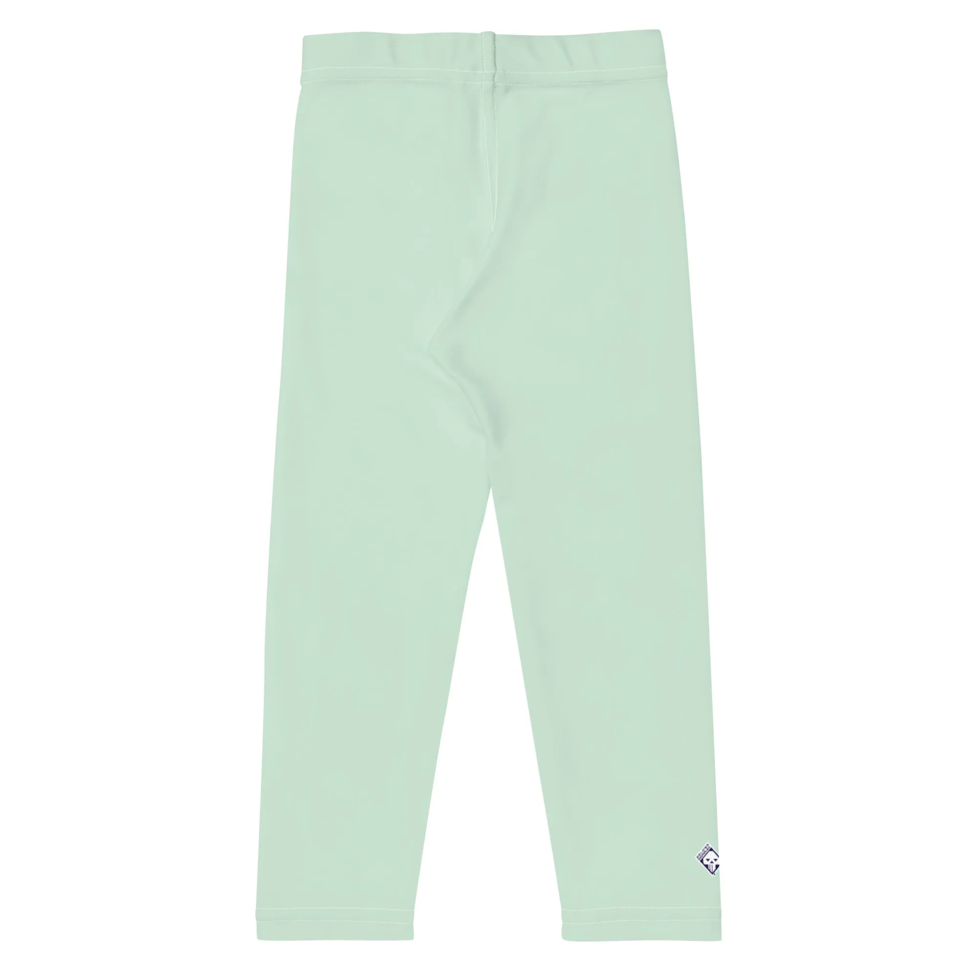 Active Adventures: Solid Color Leggings for Young Girls - Surf Crest