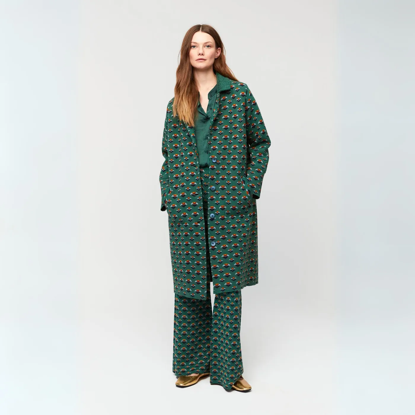 Aldo Martins Verde Casco Oversized Coat