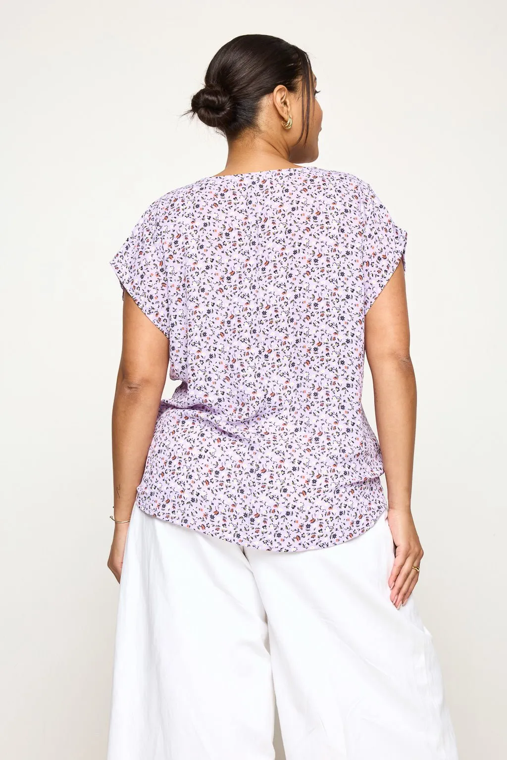 Ana Plus Size Tie Front Top