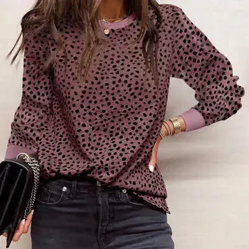Animal Spotted Print Long Sleeve