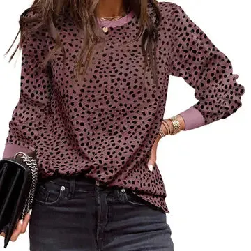 Animal Spotted Print Long Sleeve