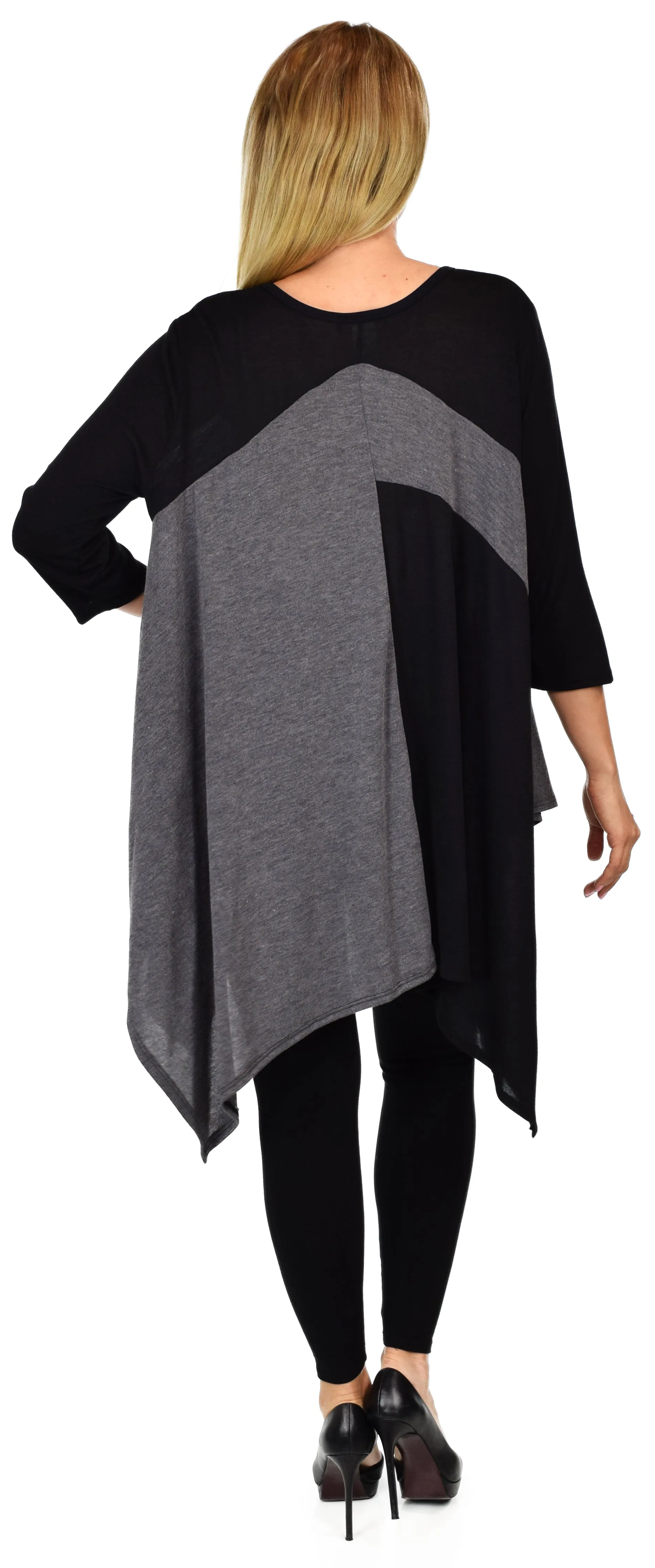 Artsy Tunic, Lagenlook top, Plus size tunic, M.L,1XL,2XL,3XL