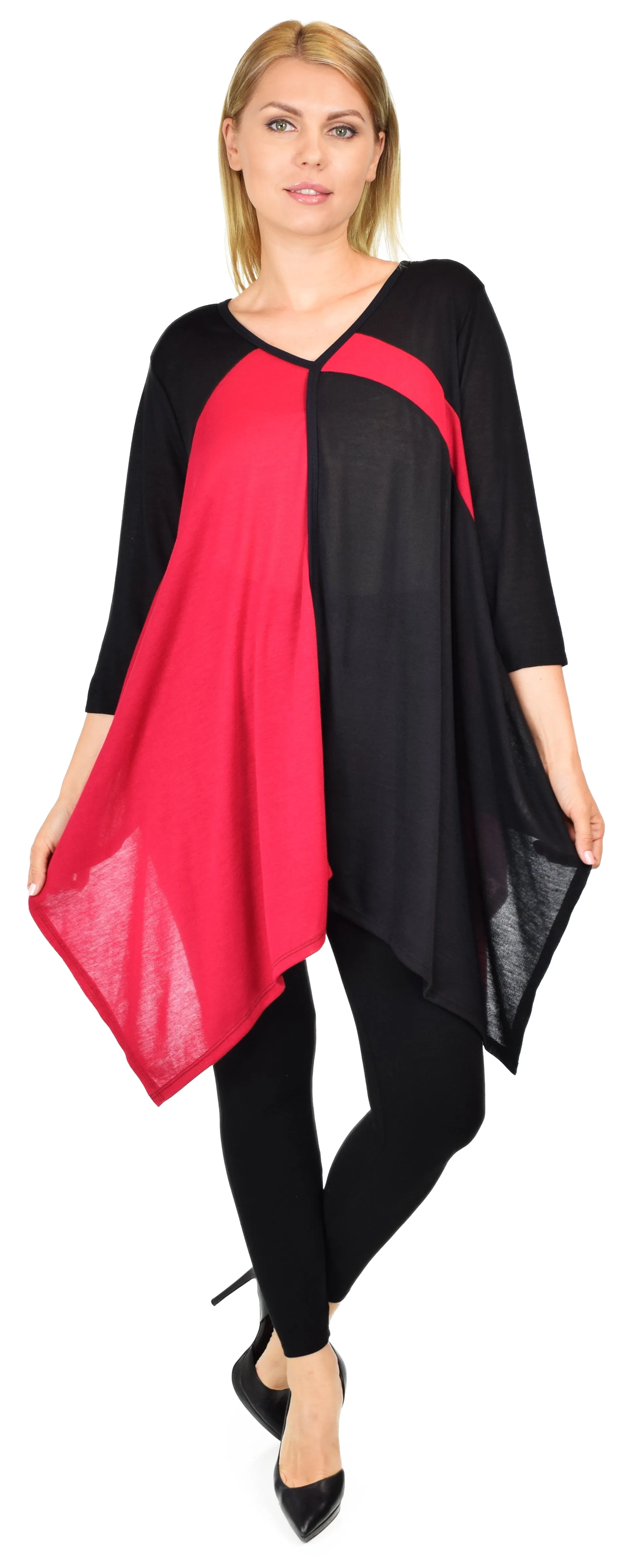 Artsy Tunic, Lagenlook top, Plus size tunic, M.L,1XL,2XL,3XL