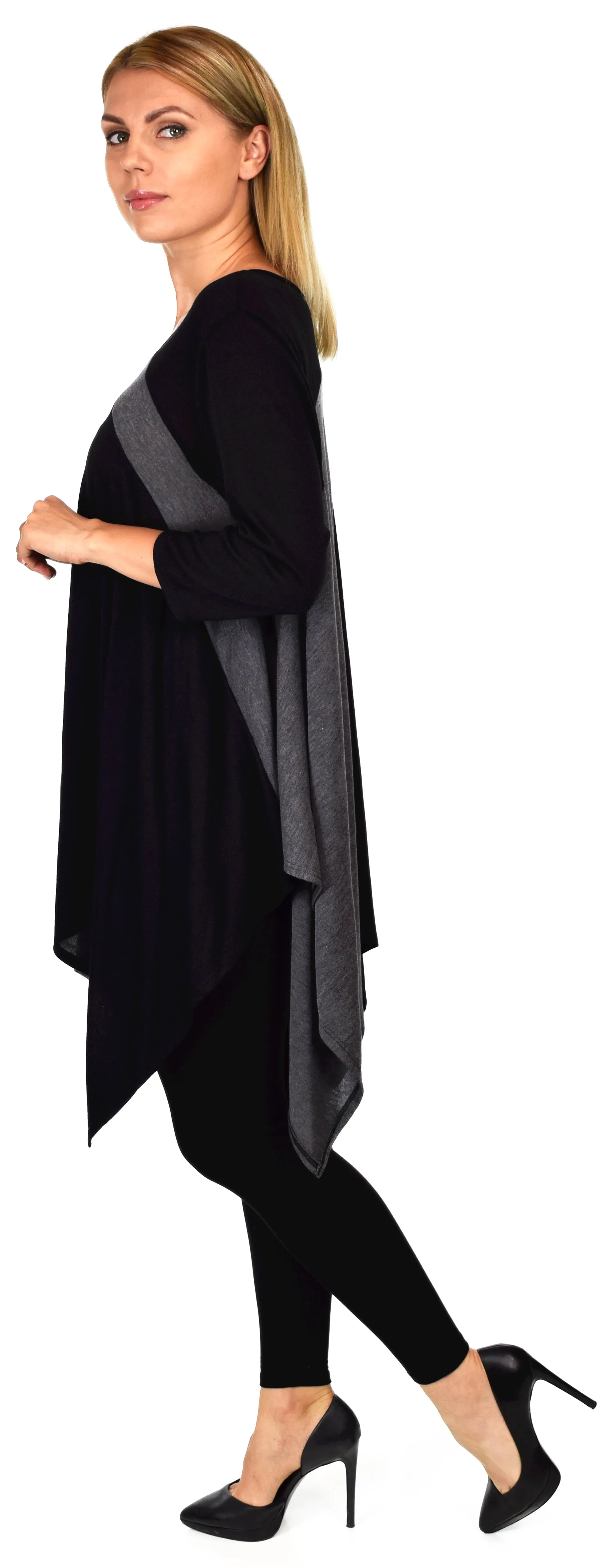 Artsy Tunic, Lagenlook top, Plus size tunic, M.L,1XL,2XL,3XL
