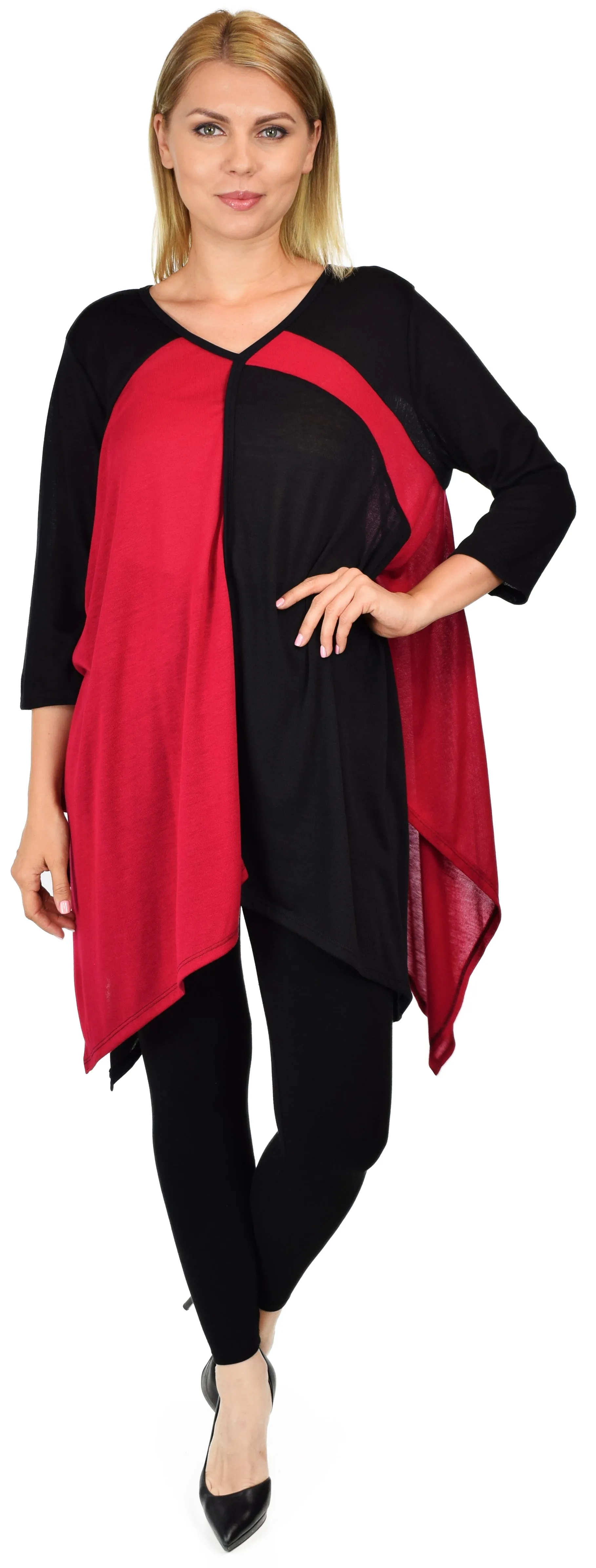 Artsy Tunic, Lagenlook top, Plus size tunic, M.L,1XL,2XL,3XL
