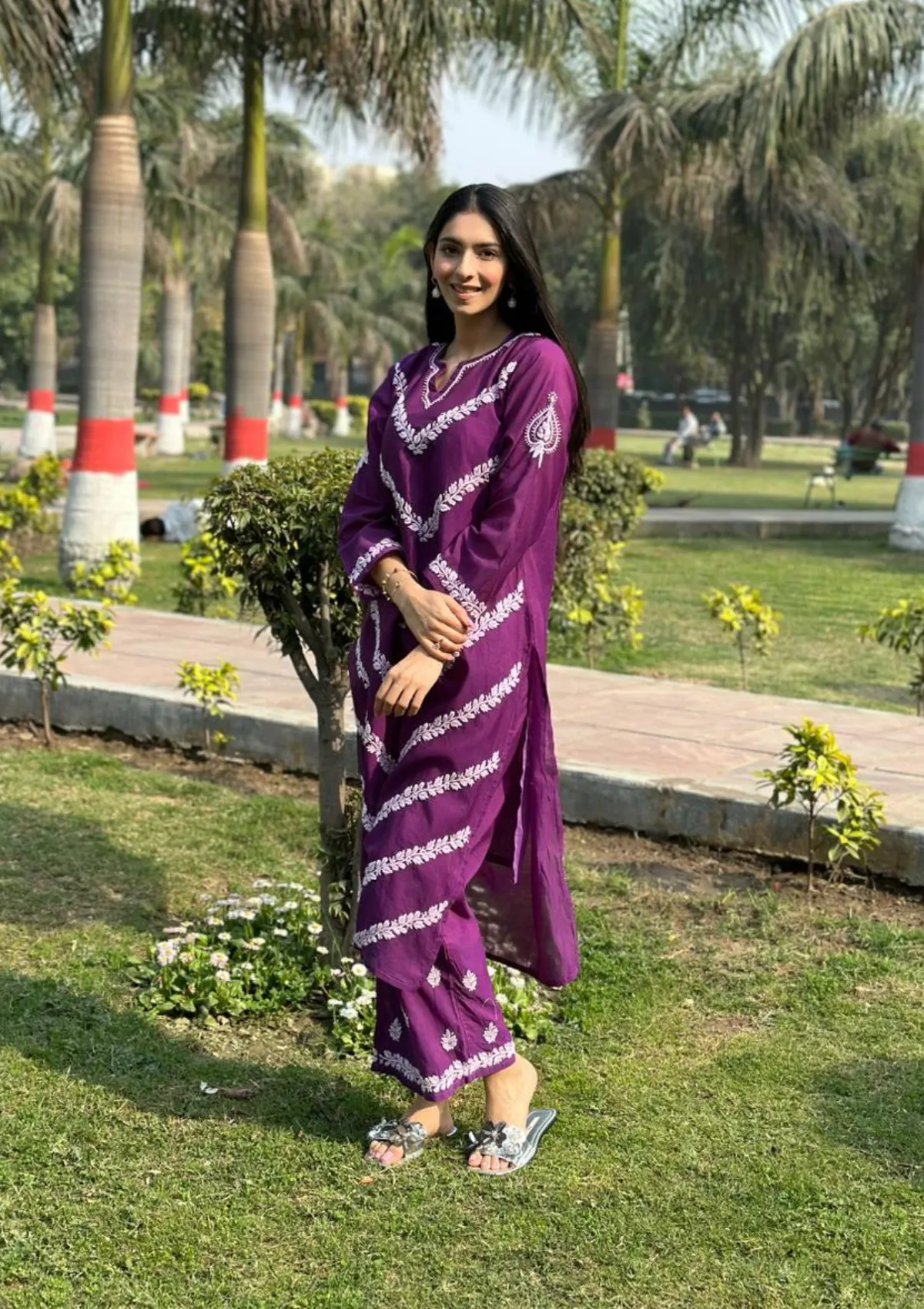 Asiya Chanderi Straight Kurta Pant Set