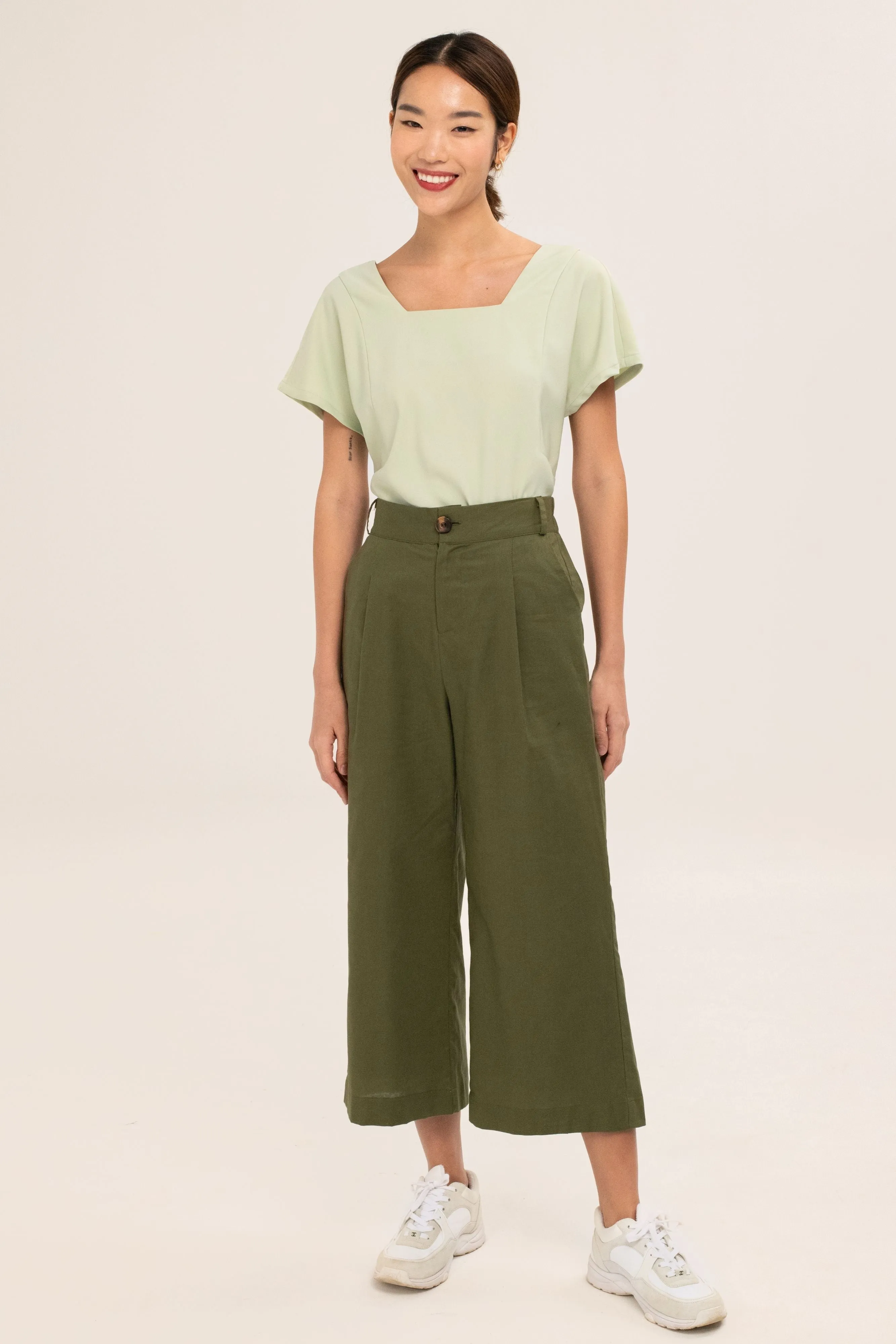 Barbara Culottes in Green