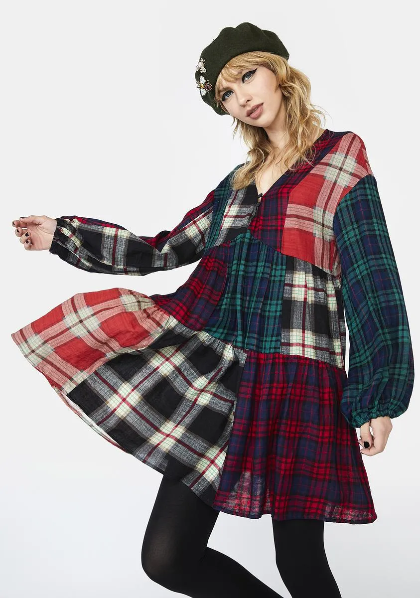 Better Together Plaid Mini Dress