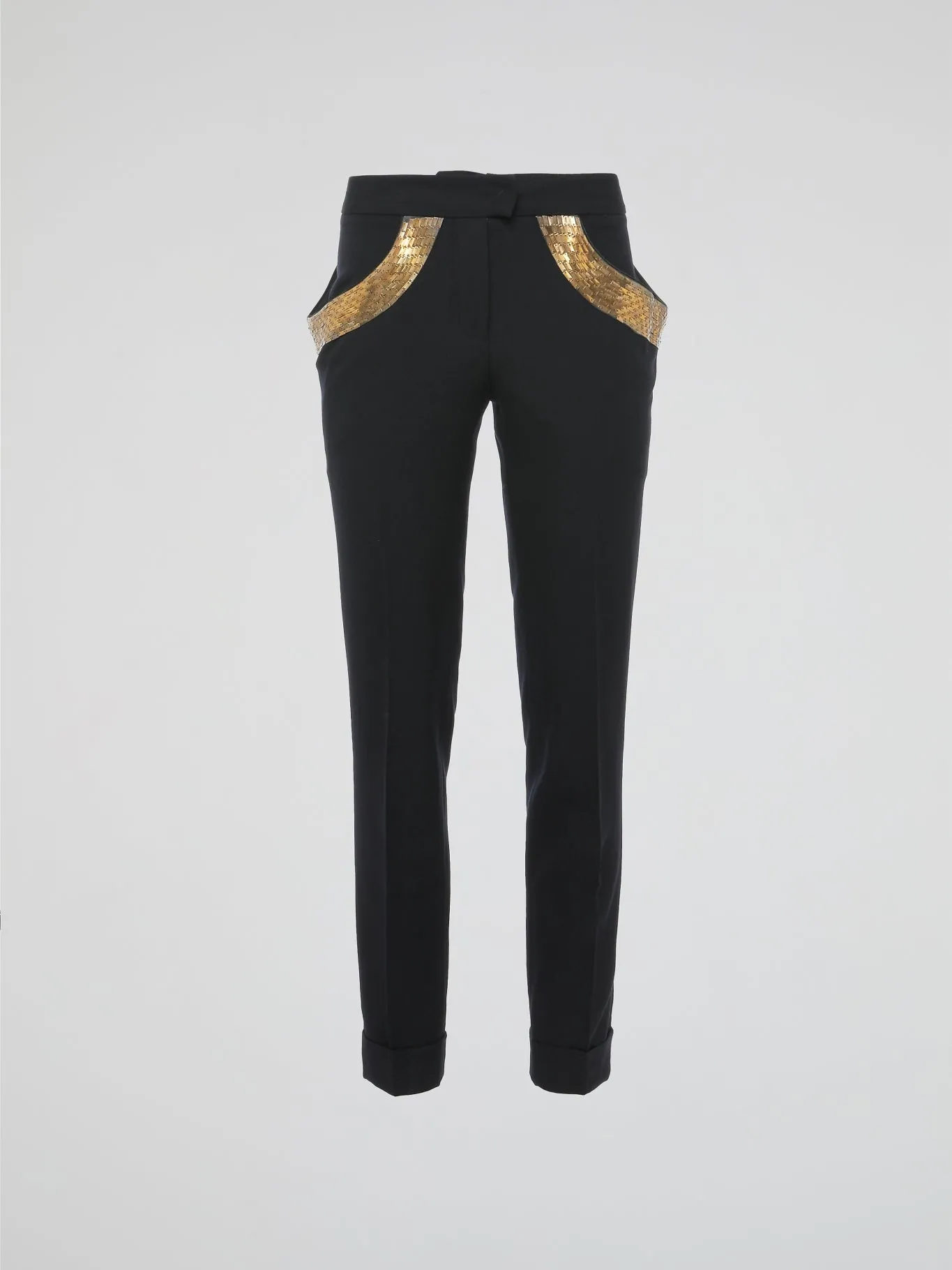 Black Embellished Trousers