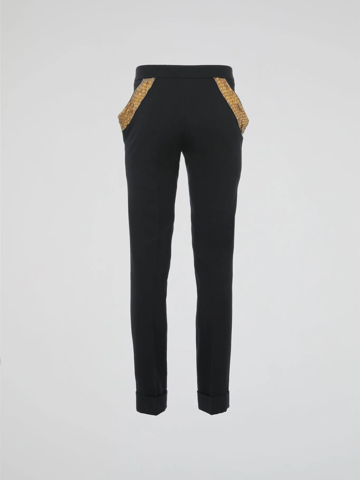 Black Embellished Trousers