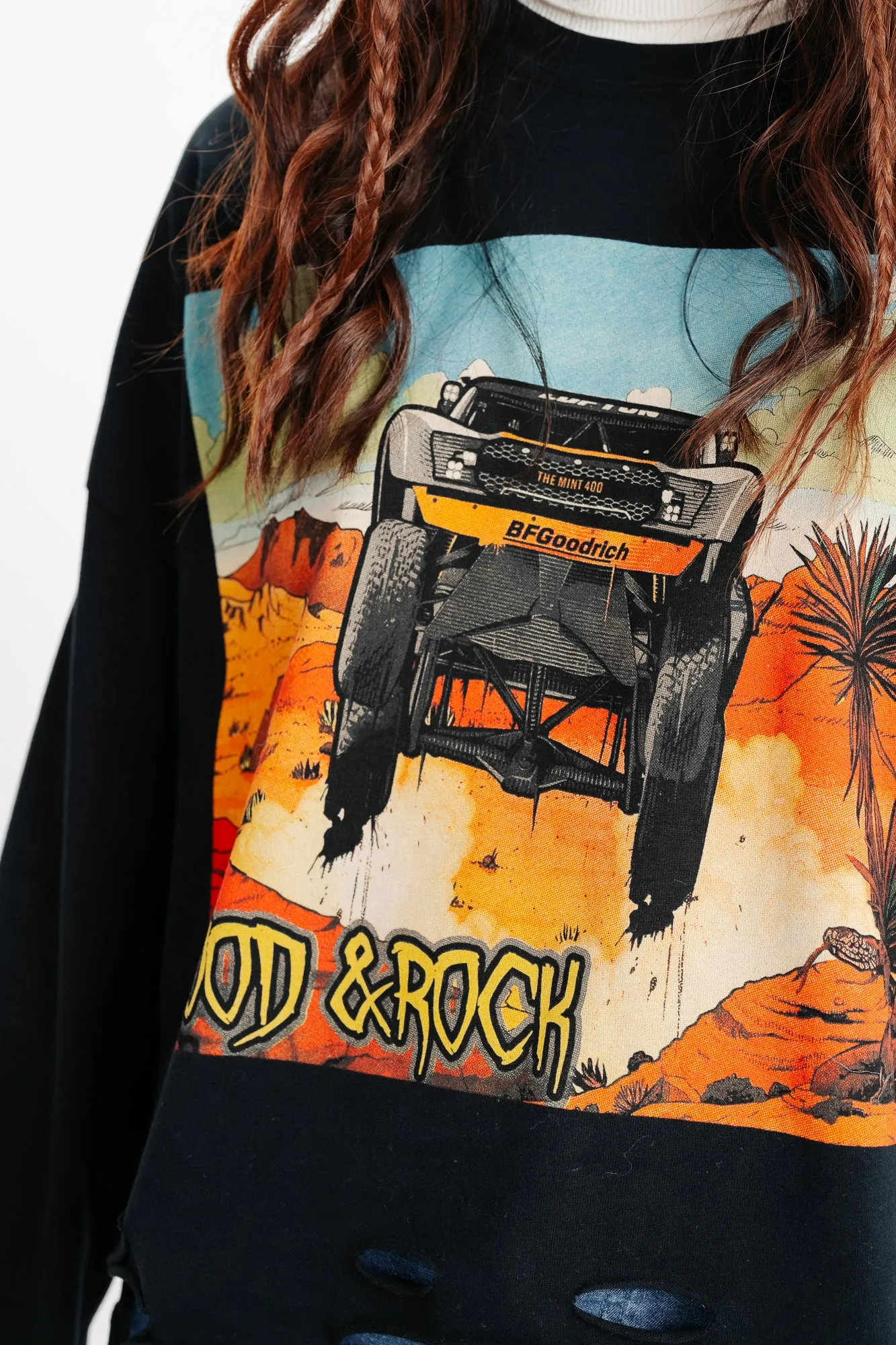 Black Graphic Top