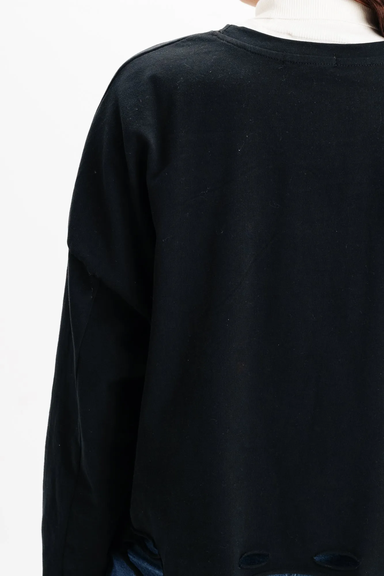 Black Graphic Top