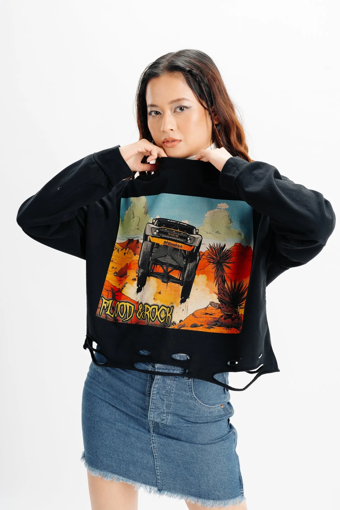 Black Graphic Top