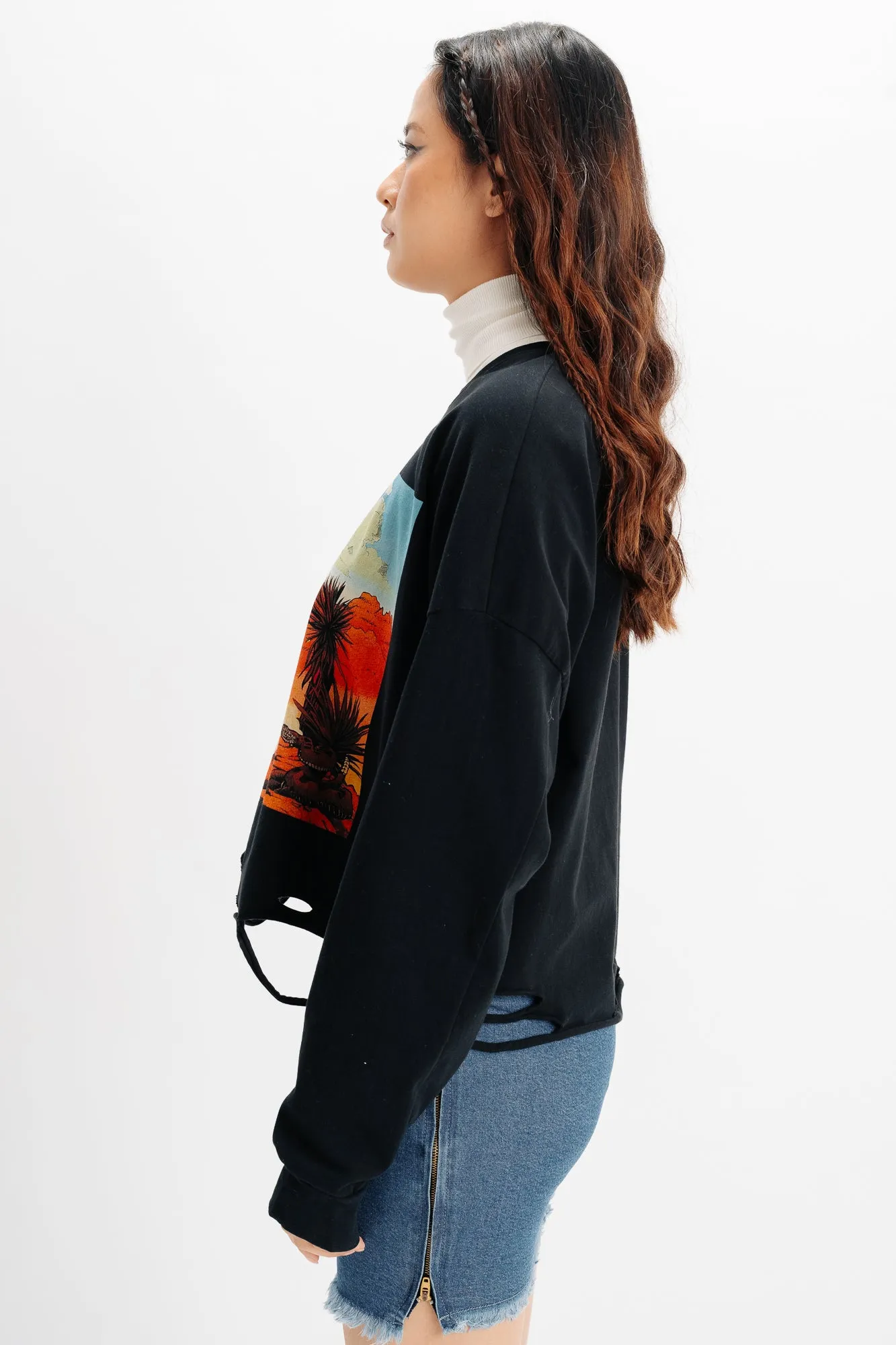 Black Graphic Top