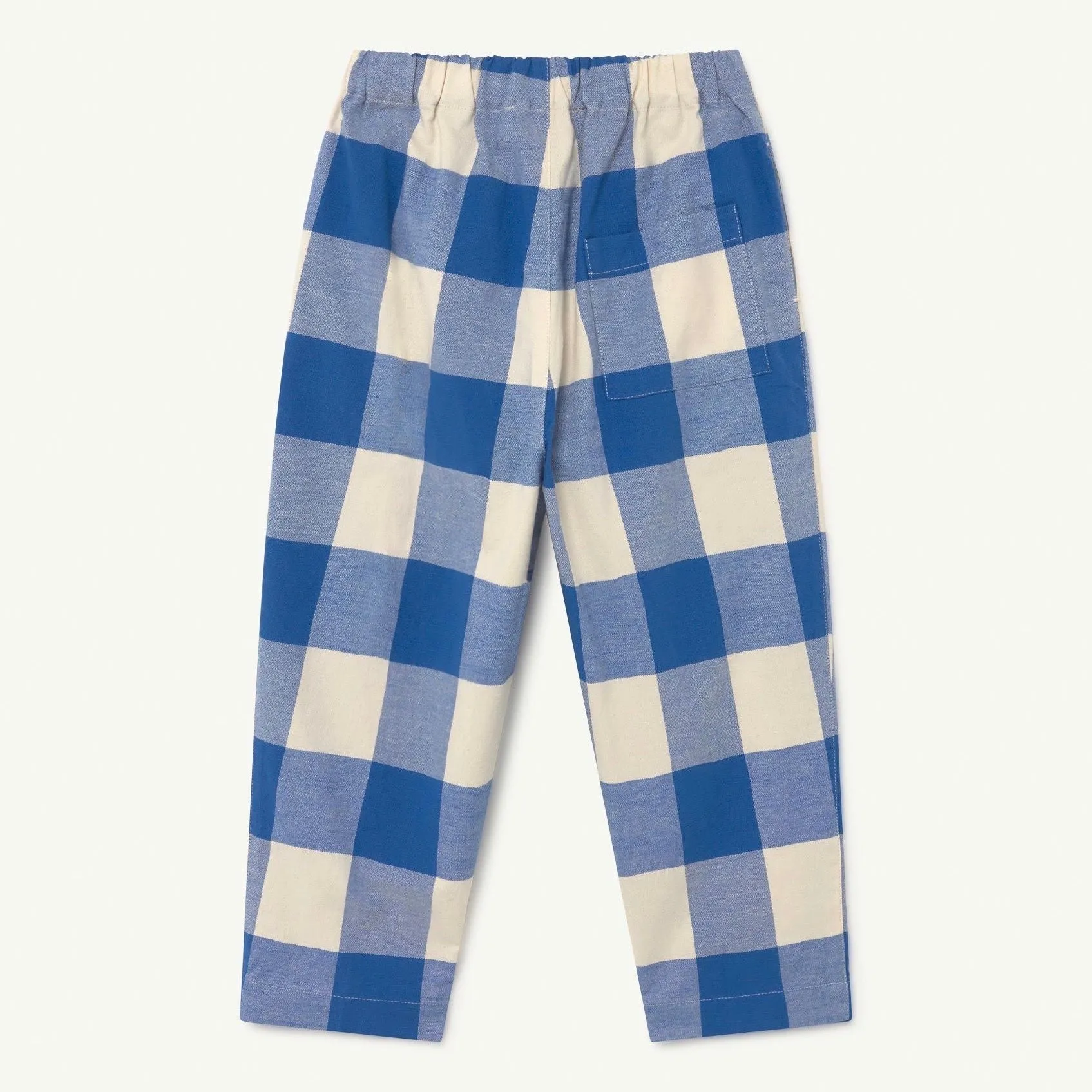 Blue Vichy Elephant Kids Trousers