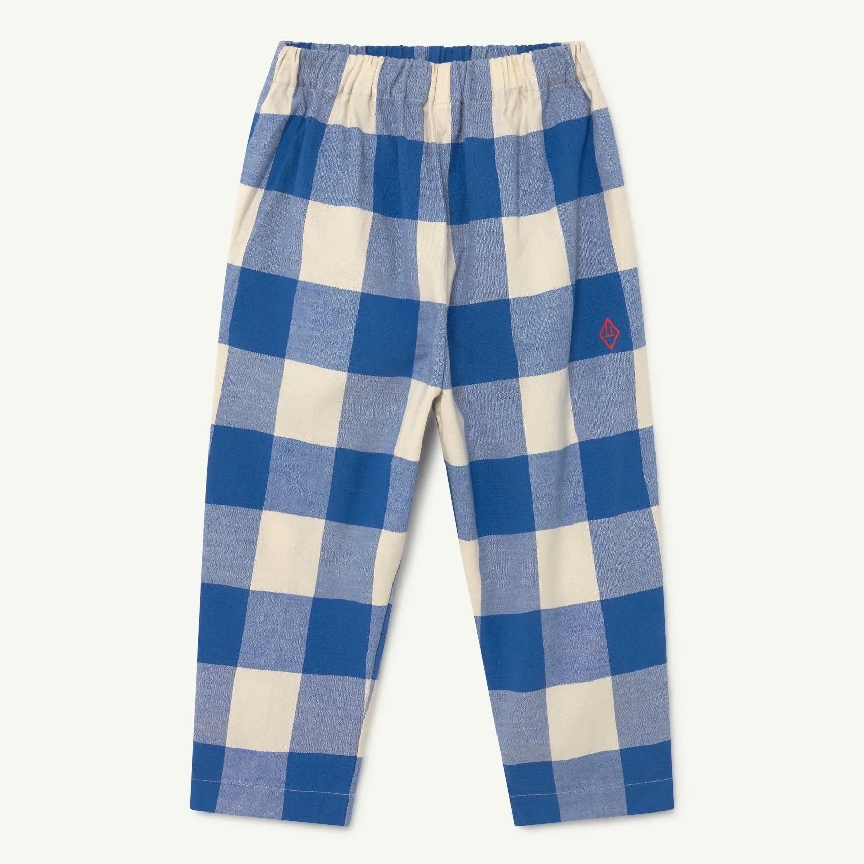 Blue Vichy Elephant Kids Trousers