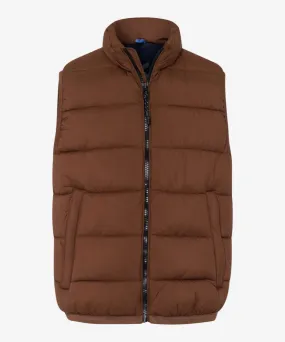 Brax Dante Zero Down Quilted Vest - Brandy Brown
