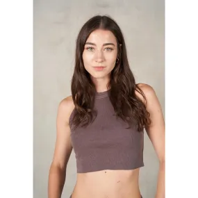 Chocolate Set Halter Crop Top