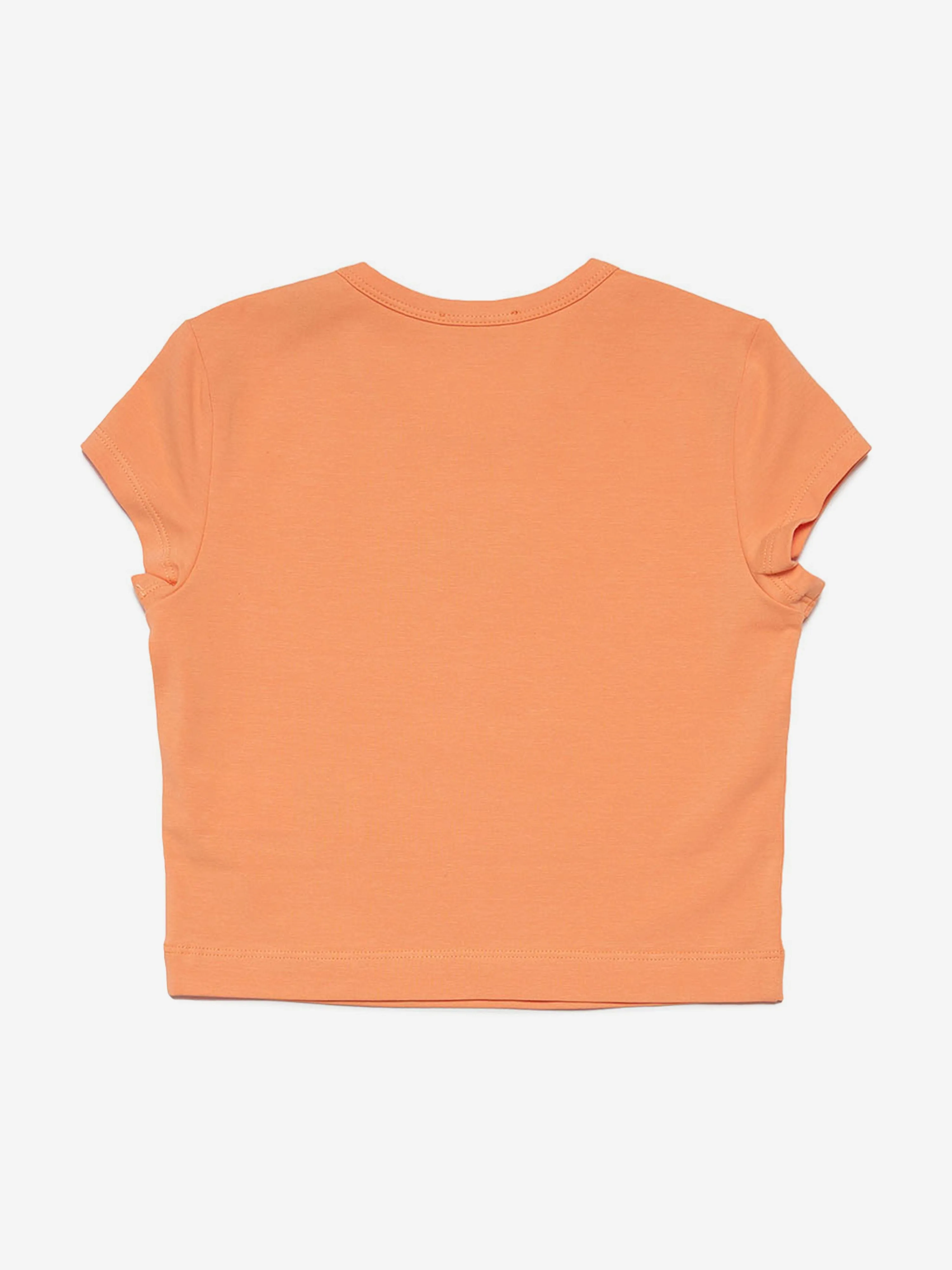 Diesel Girls Logo T-Shirt in Orange