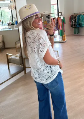 Edgers Lace Back Tee