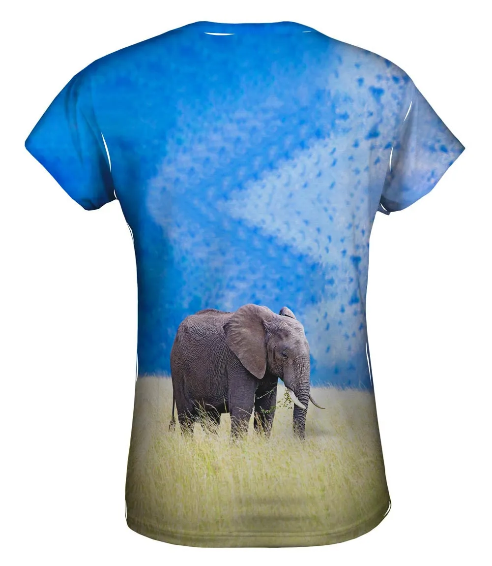 Elephant In Tall Grass