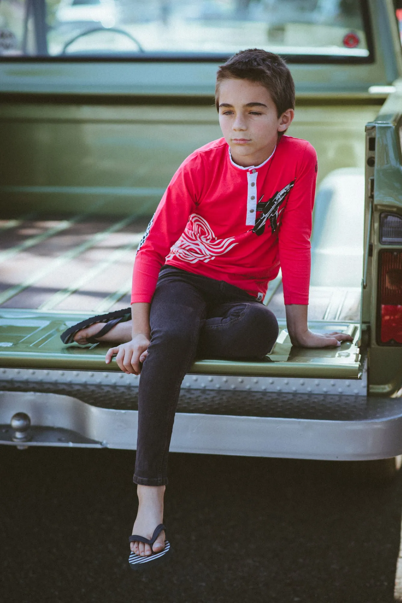 Fighter Jet Henley Shirt by: Mini Shatsu