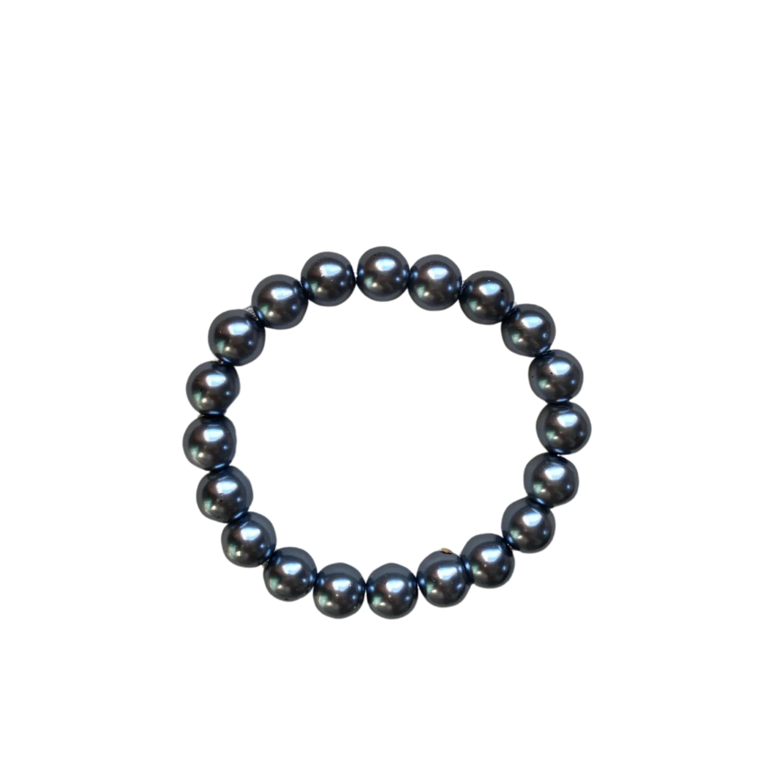 Gunmetal Pearl 10mm Bracelet
