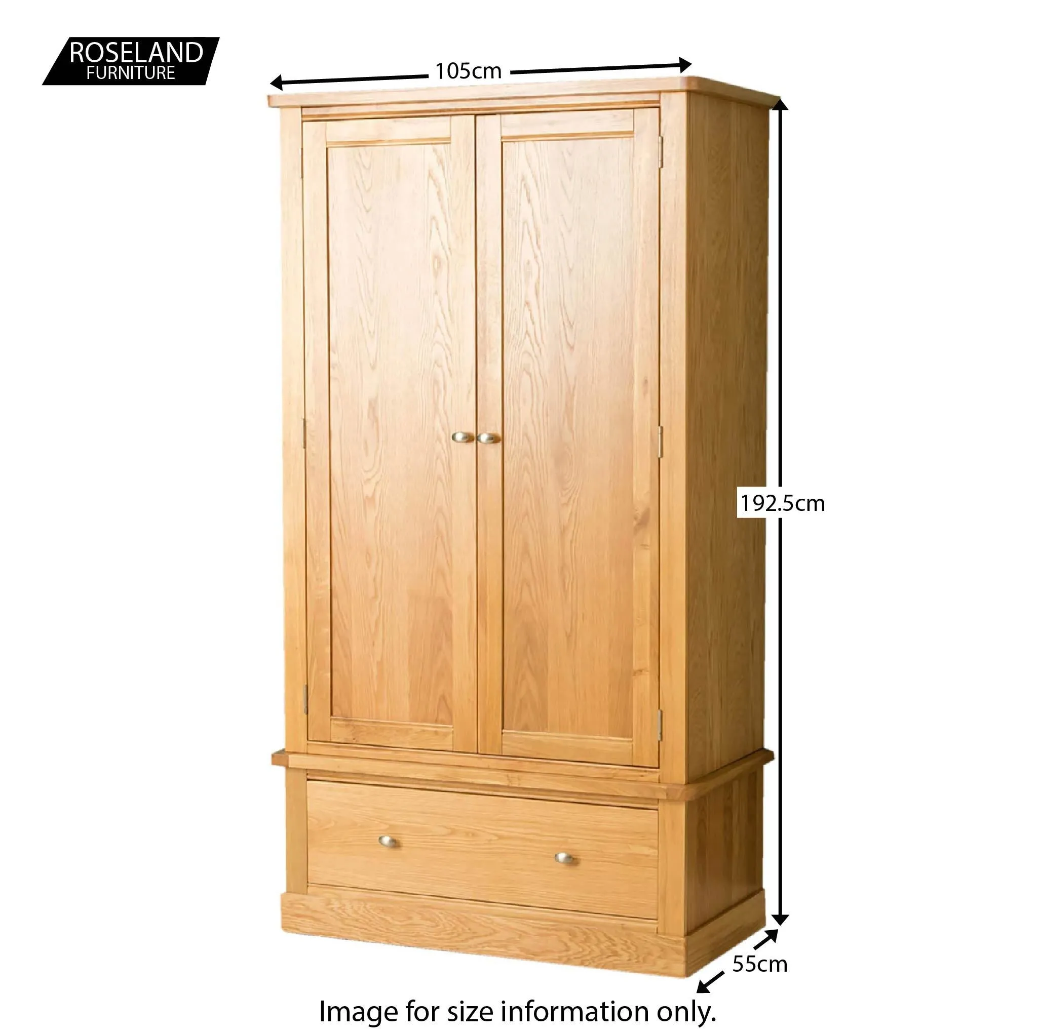 Hampshire Oak Double Wardrobe