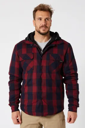 JP Quilted Flannel Jacket - Red
