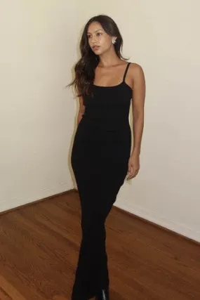 Knit Open Back Midi Dress