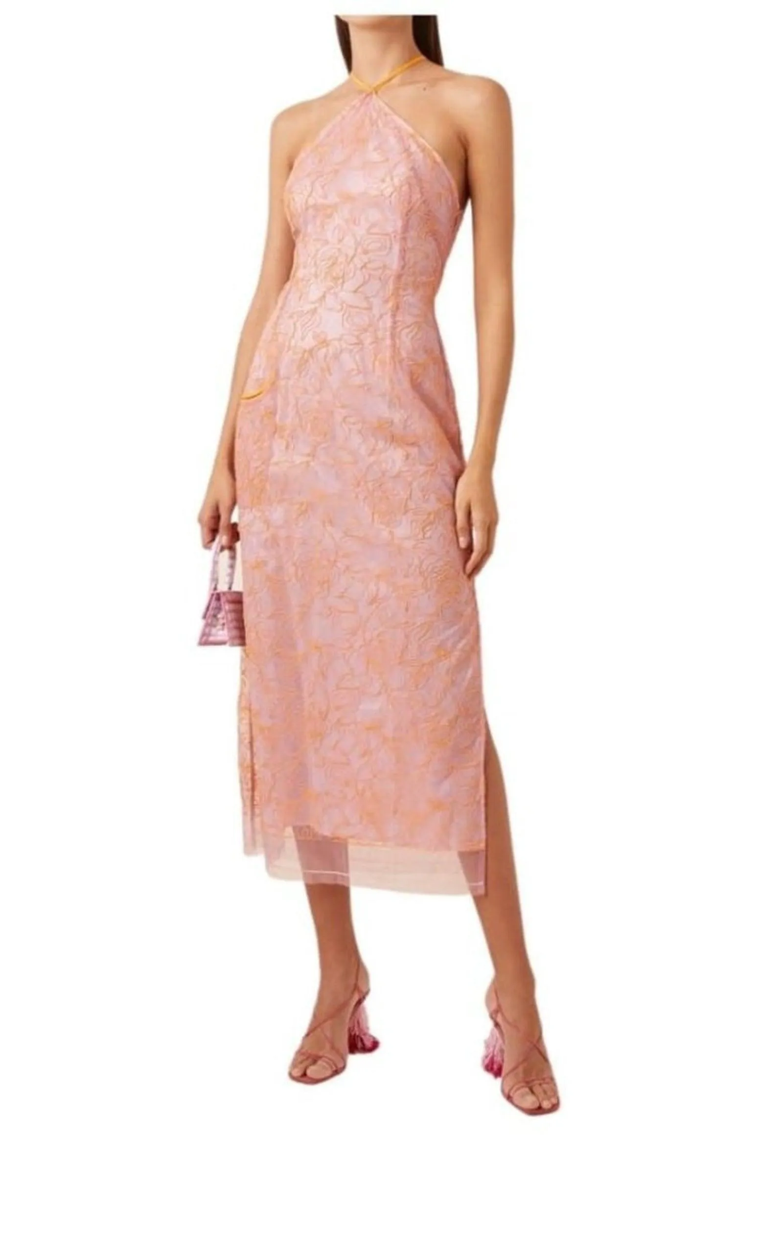 La Robe Lavandou Chiffon Midi Dress