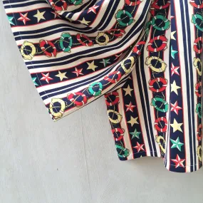 Life Savers | Vintage Nautical Life Buoys, Starts and Ropes Knots 1980s Summer Shorts