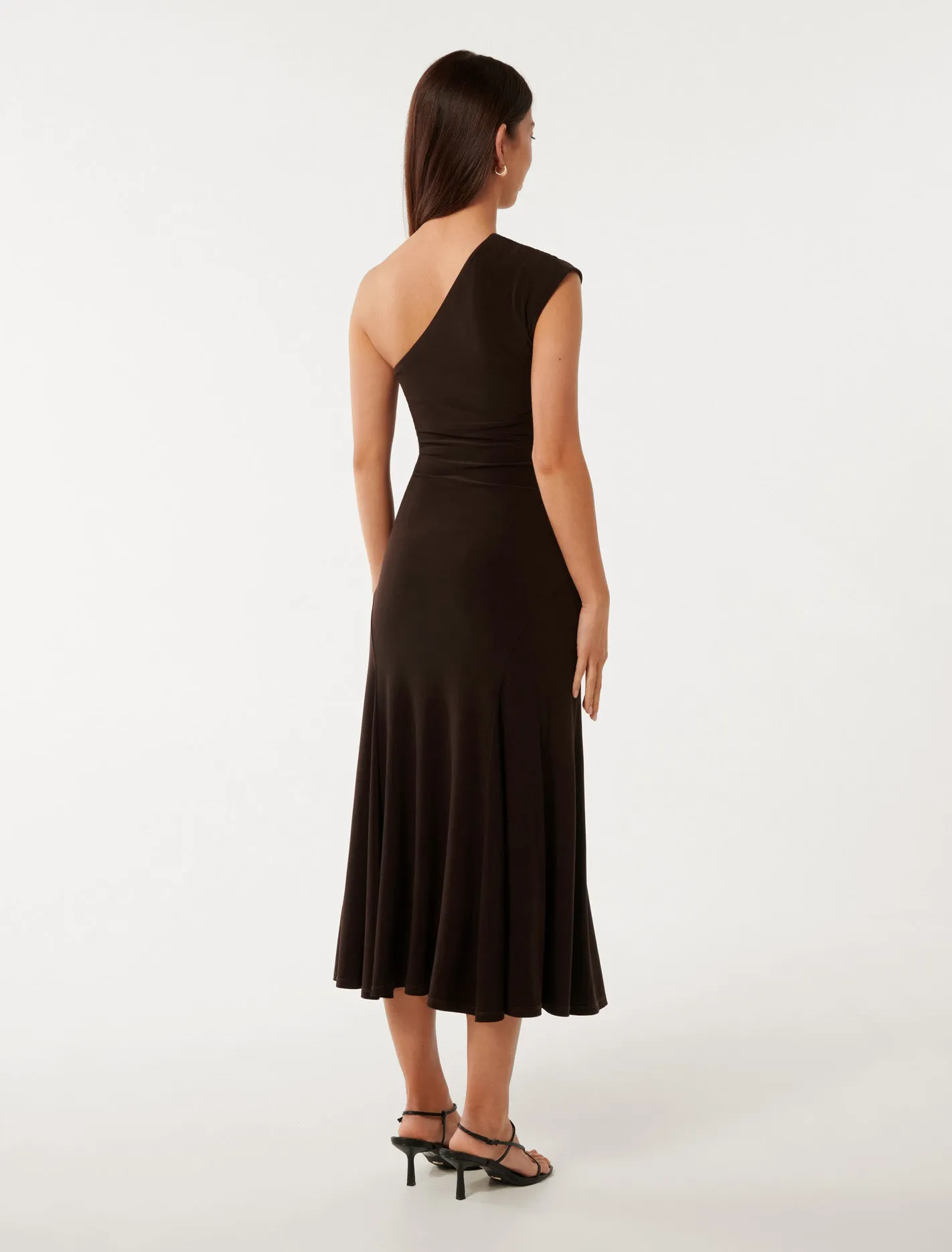 London One Shoulder Midi Dress