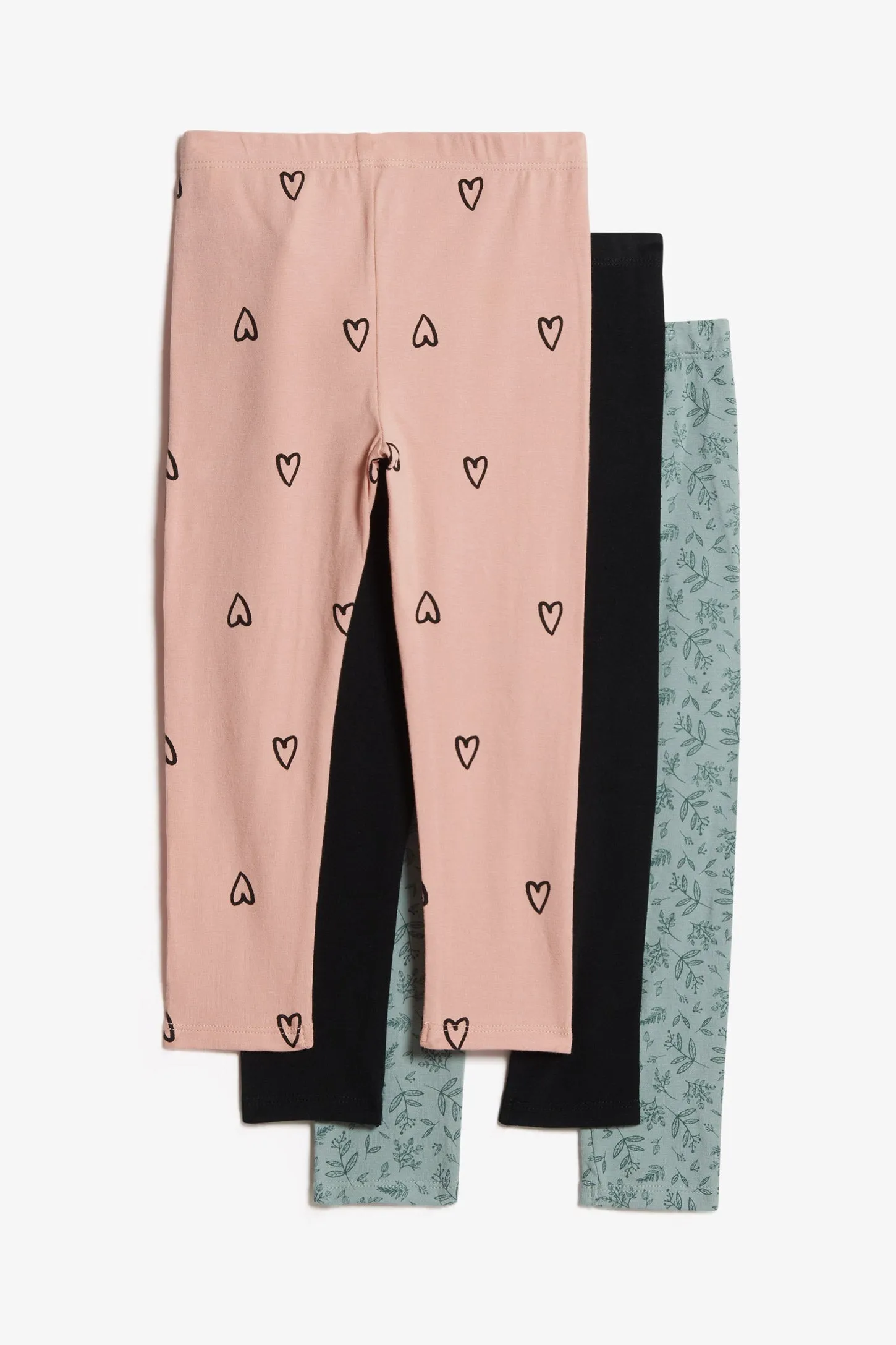 Lot de 3 leggings en coton - Enfant fille