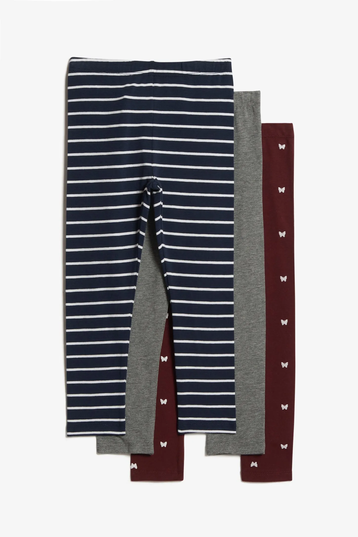 Lot de 3 leggings en coton - Enfant fille
