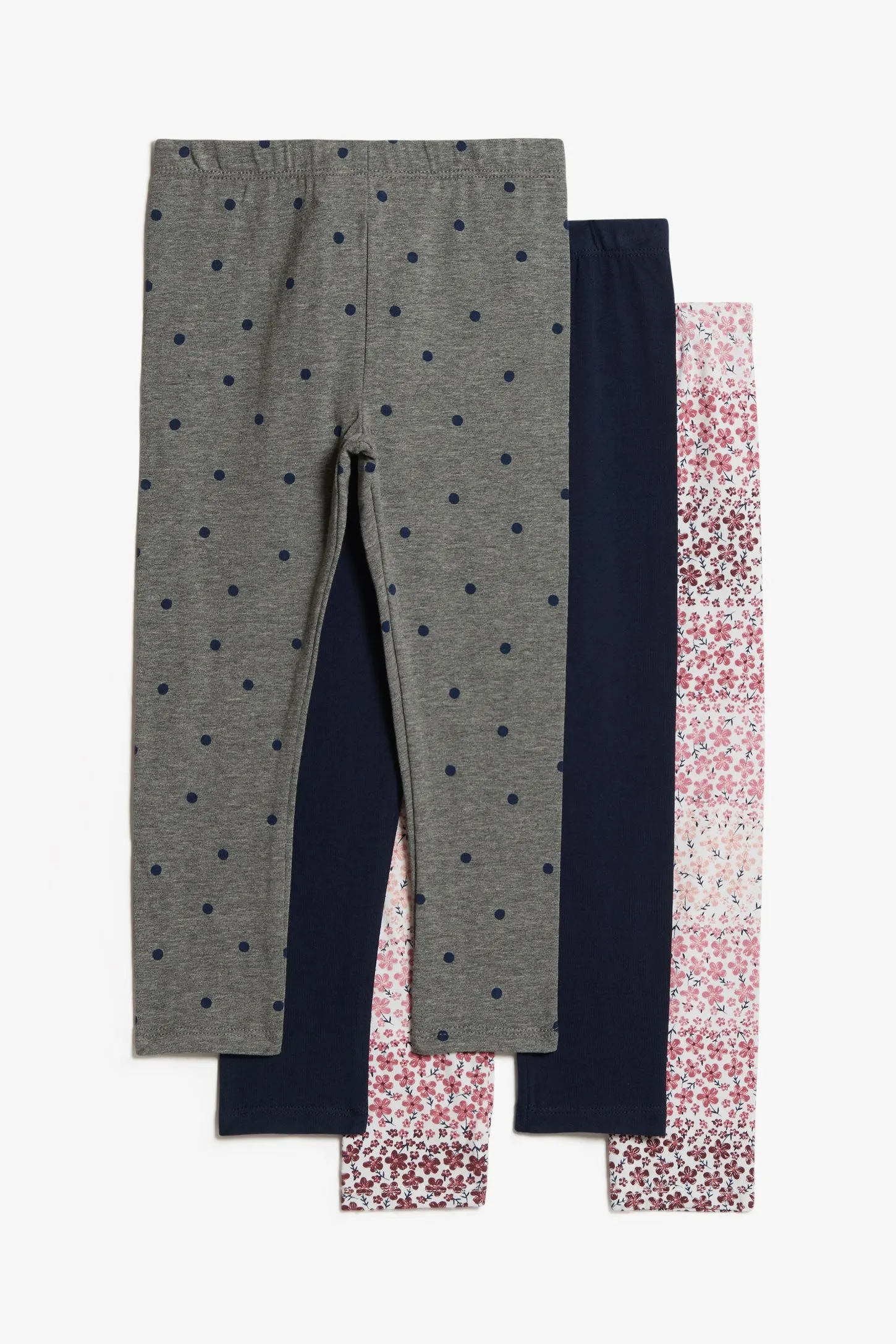 Lot de 3 leggings en coton - Enfant fille