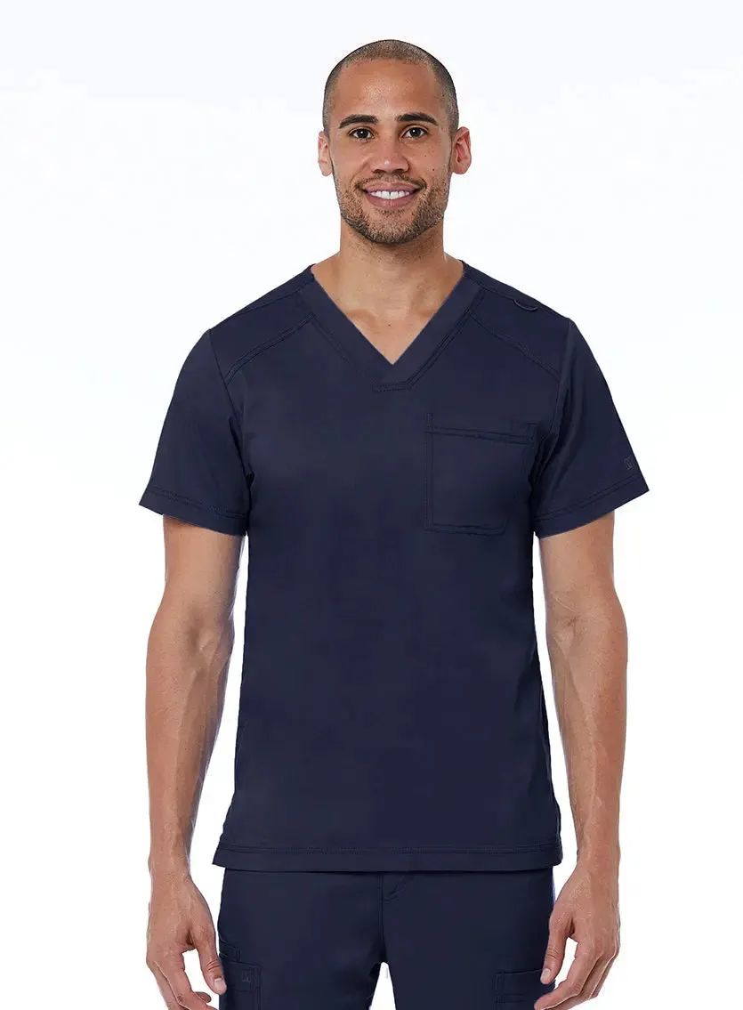 Maevn Men's Basic V-Neck Scrub Top