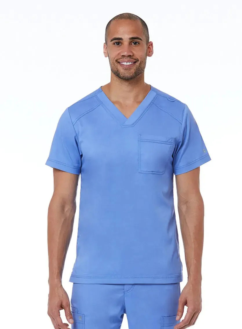 Maevn Men's Basic V-Neck Scrub Top