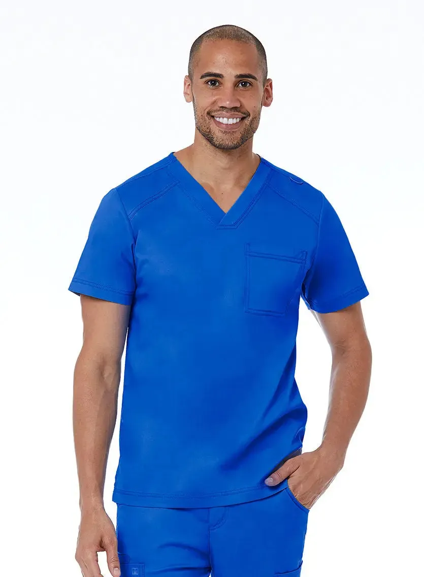 Maevn Men's Basic V-Neck Scrub Top