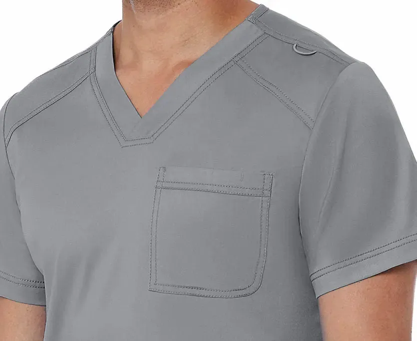 Maevn Men's Basic V-Neck Scrub Top