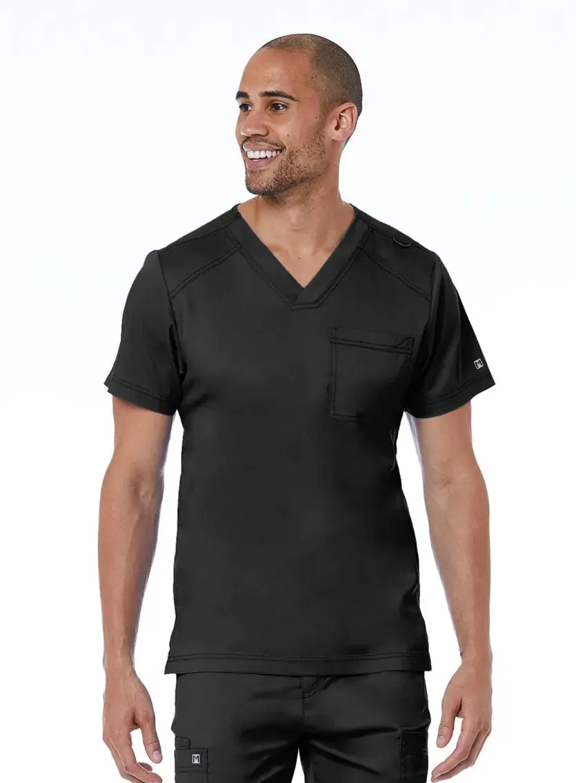 Maevn Men's Basic V-Neck Scrub Top