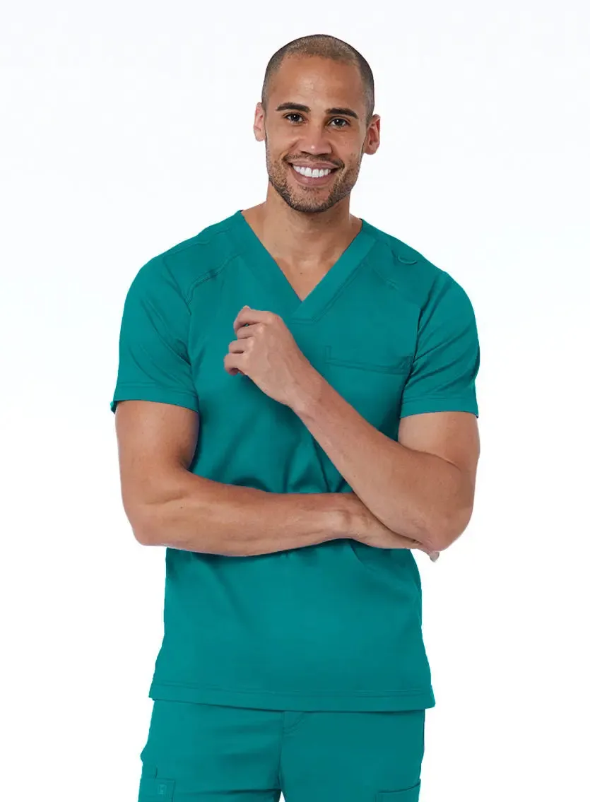 Maevn Men's Basic V-Neck Scrub Top