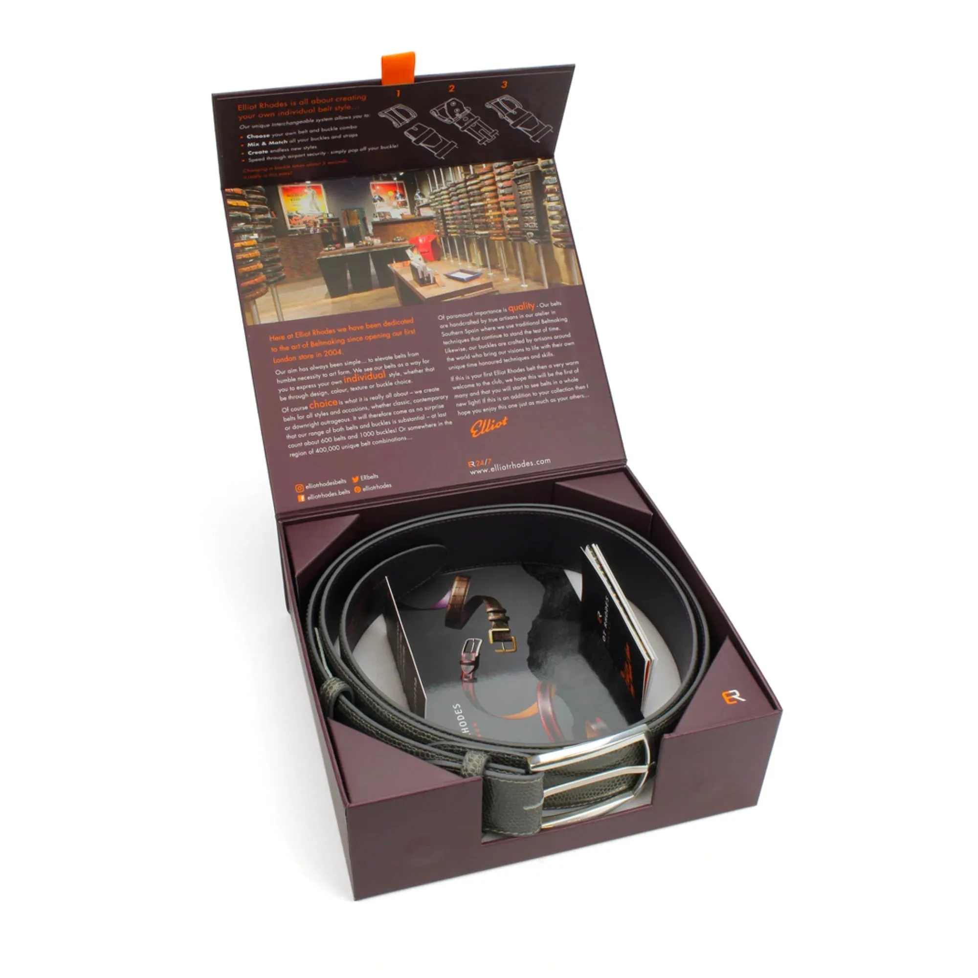 Magic Mushroom Mock Croc Frame Belt