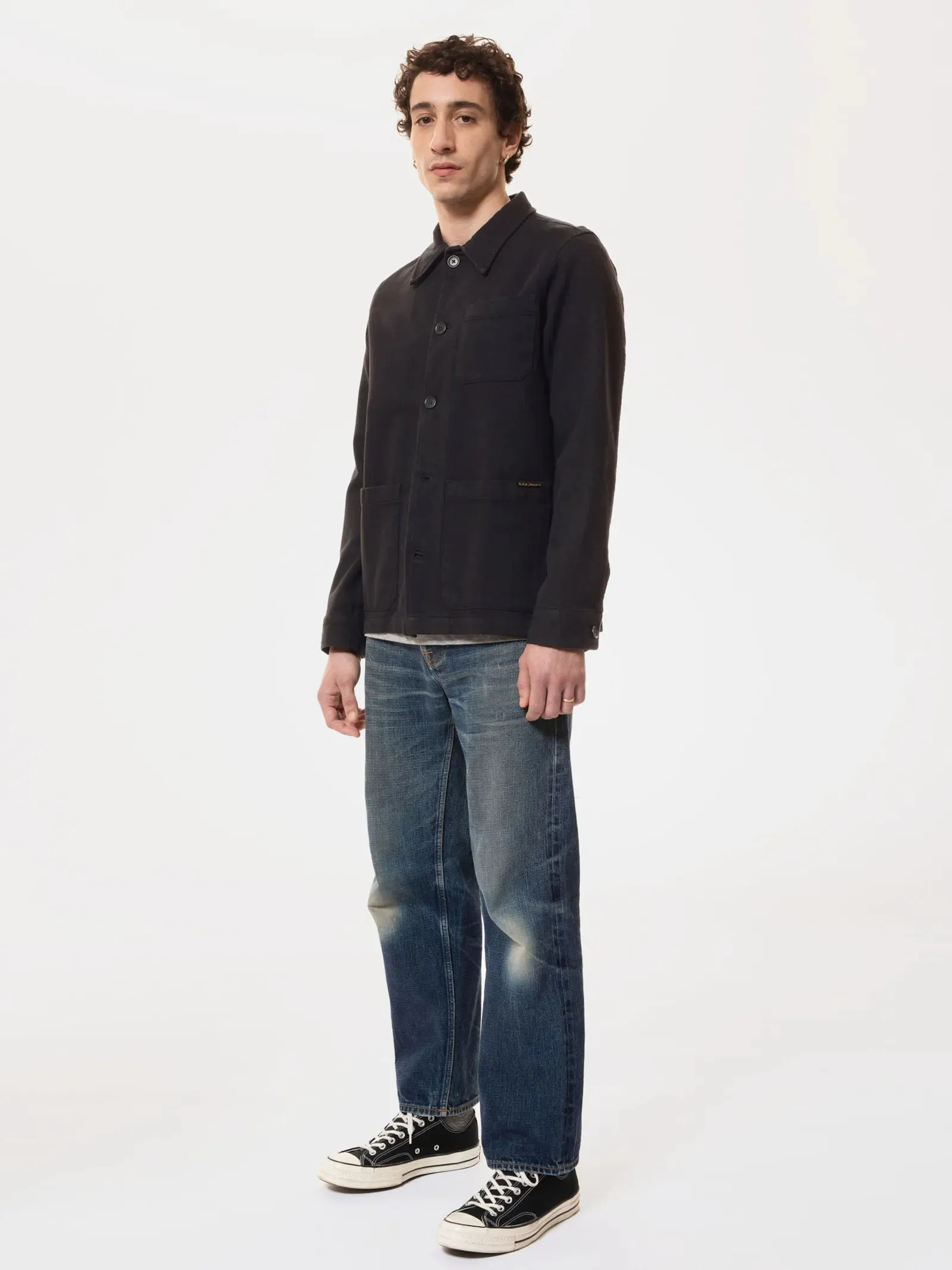 NUDIE JEANS - Barney Worker Jacket - Black