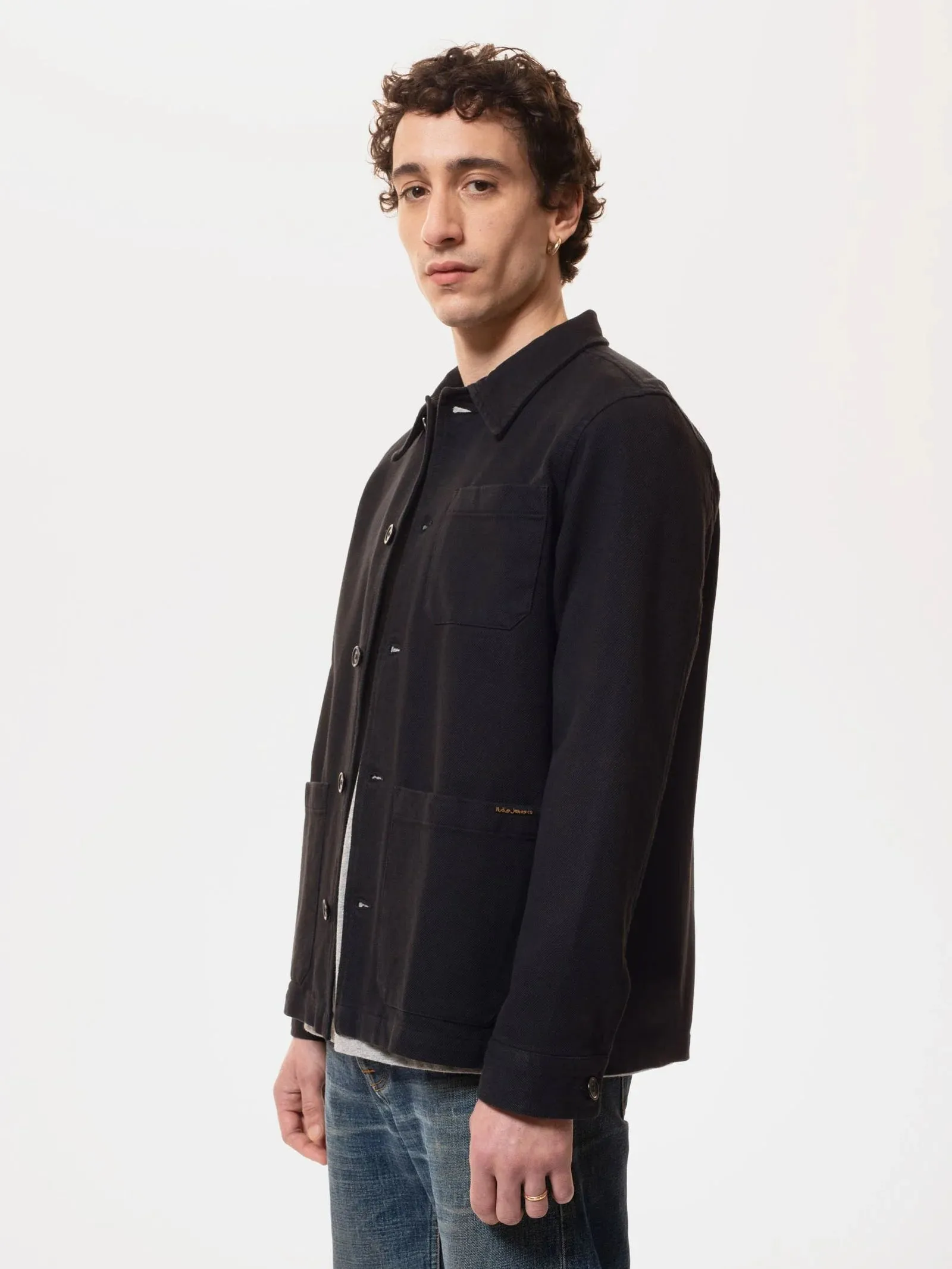 NUDIE JEANS - Barney Worker Jacket - Black