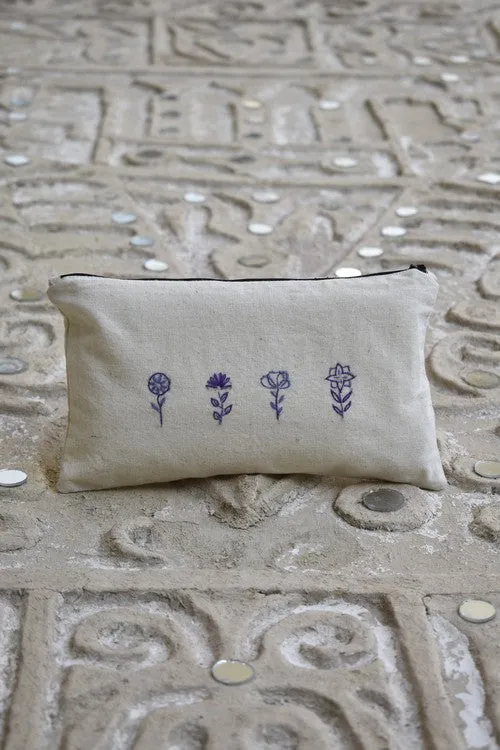 Okhai 'Adventurer' Hand Embroidered Travel Pouch