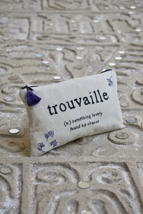 Okhai 'Adventurer' Hand Embroidered Travel Pouch